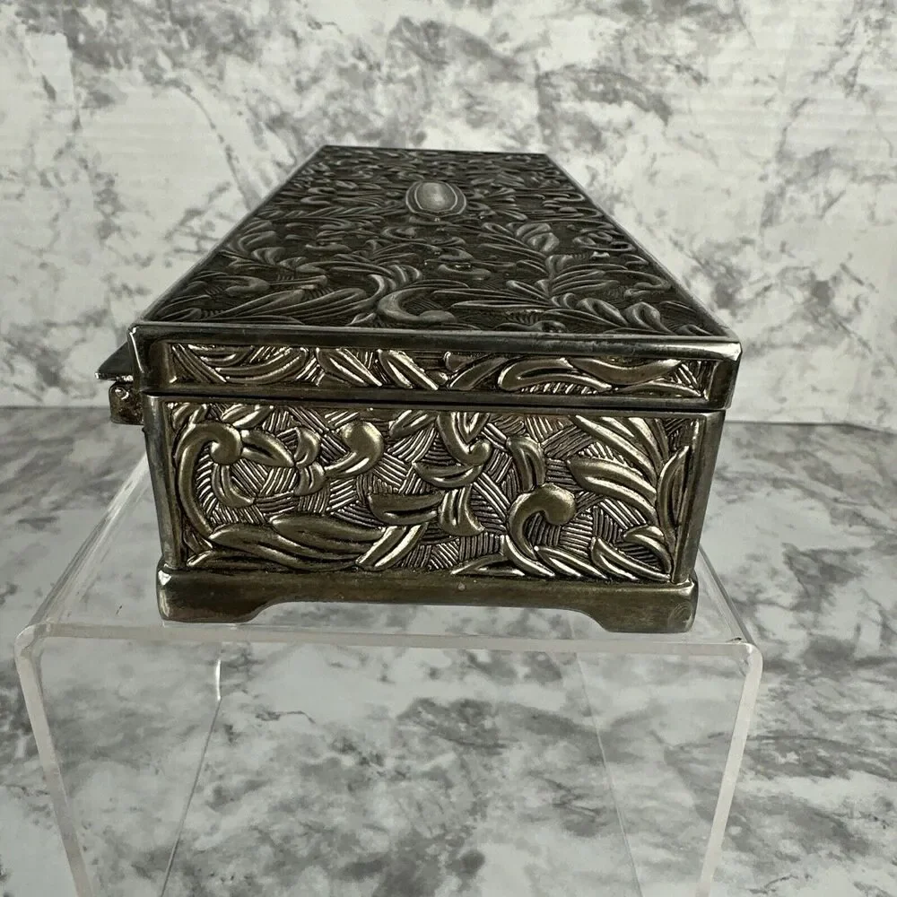 Vintage 1992 Godinger Silver Jewelry Box 9